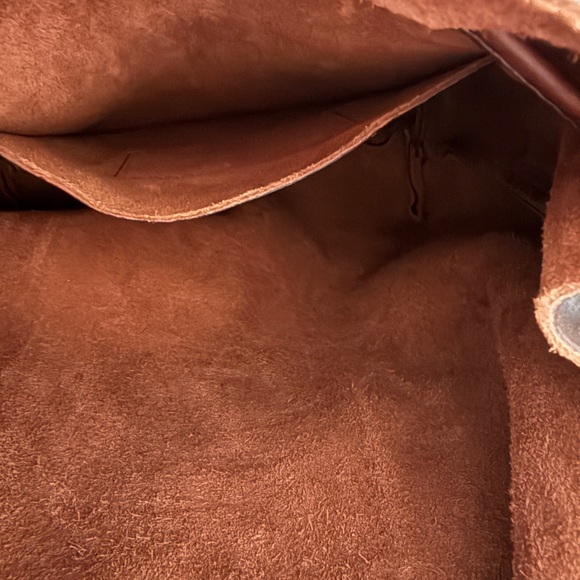 Portland leather Elegant Brown Leather Bucket Bag - Picture 4 of 13